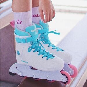 Impala Lightspeed Inline Skate - White/pink/blue Size 7 Women / 4 Men